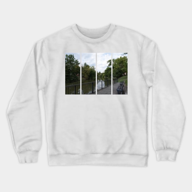 Opole, Poland:  Life in the center of the city. Walking around the center. Sunny summer day. Opole Voivodeship. Crewneck Sweatshirt by fabbroni-art